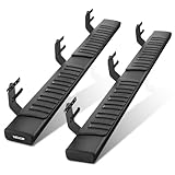 VEVOR Running Boards, 6 Inches Side Steps Compatible with 2019-2025 Dodge Ram 1500 Crew Cab (Not Fit 2019-2025 1500 Classic), Black Aluminum Alloy Nerf Bars, 500 lbs Load Capacity, Textured Surface