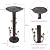 HUWAIPL 38" H×18" W Large Bird Baths for Outdoors,Cylindrical Base Metal Bird Bath,Vintage Bird Bath Bowl, Bird Feeder Seed Tray Garden Lawn Yard Decor