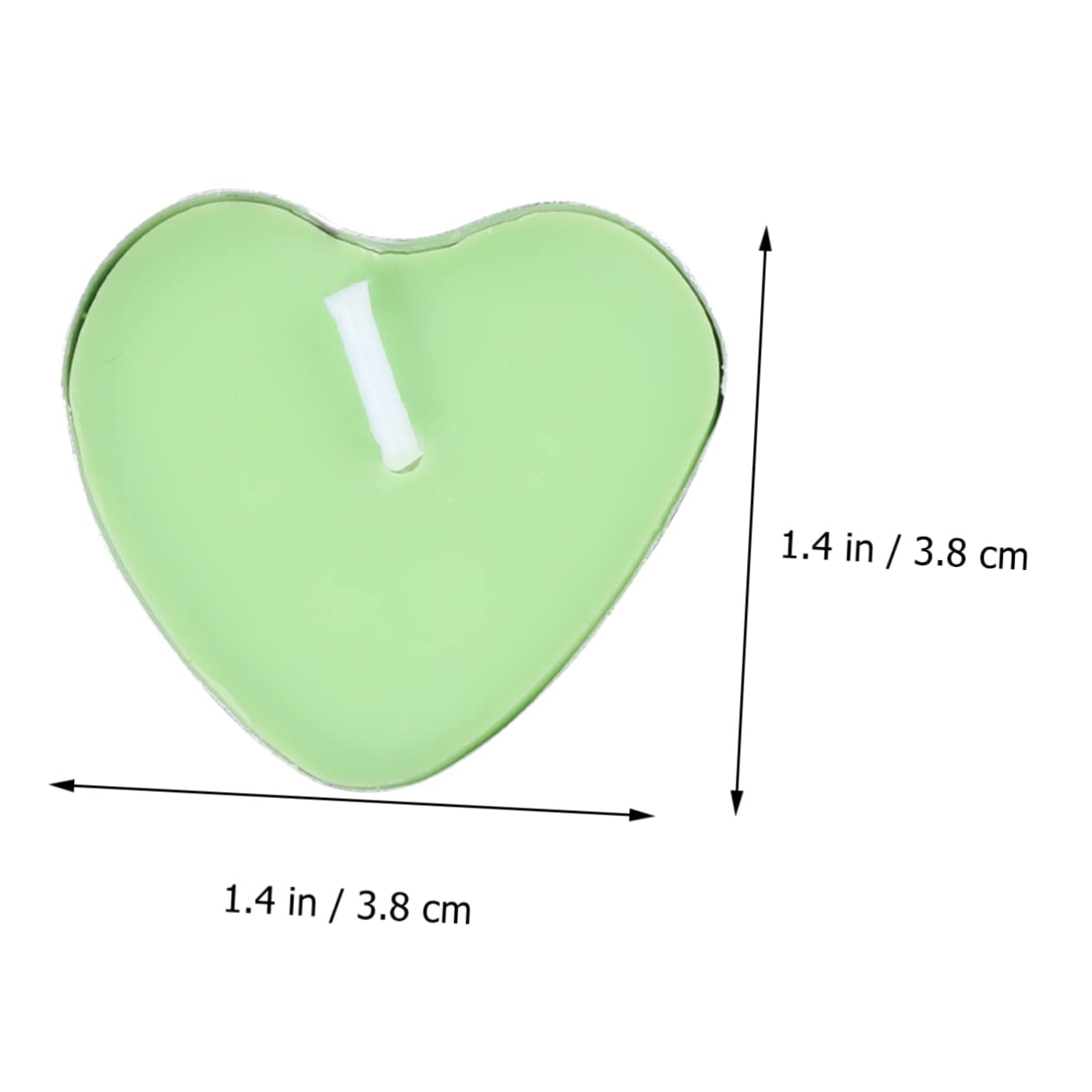 SHOWERORO 100 Velas Flotantes sin con Forma de Corazón Románticas Velas Perfumadas para Mujeres Velas sin Humo para Fiestas