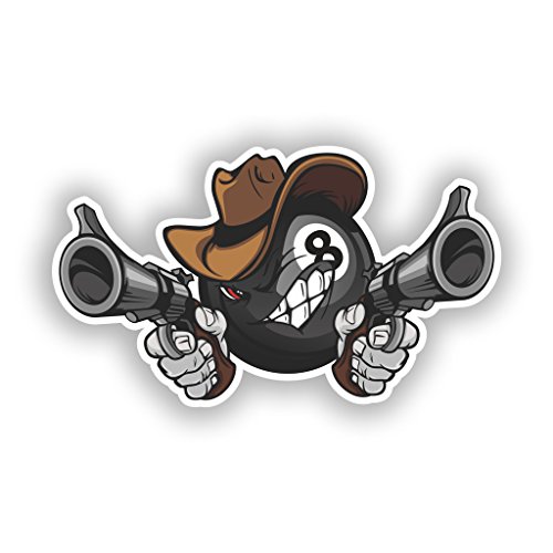 2 x 15 cm/150 mm pistola eslinga 8 bolas vinilo pegatinas de viaje equipaje # 10450