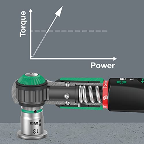 Wera 05075831001 Safe-Torque A 1 Imperial Set 1, Torque Wrench Set, 1/4" Square Head Drive, 2-12 Nm, 10 Pieces - Image 4