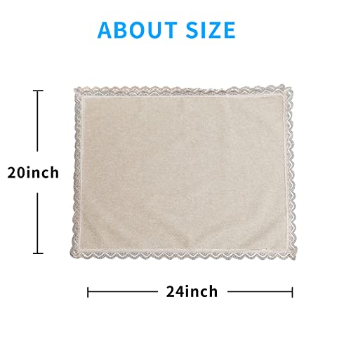 Fundas de brazo de sofá de encaje protectores lavables de reposabrazos de sala de estar pack de 2 8