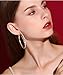 Cocadant 3 Pairs Gold Plated 60mm Big Hoop Earrins with Rhinestone for Women Girls Rose Gold Silver Hypoallergenic Cubic Zirconia Medium Hoops Set