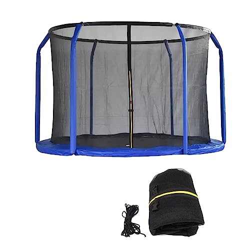 8-14FT Replacement Trampoline Net, Safety Enclosure Net for 6/8 Arches Poles Round Frame Trampolines, For Anti-Fall (NET ONLY) Round Trampoline Protective Net
