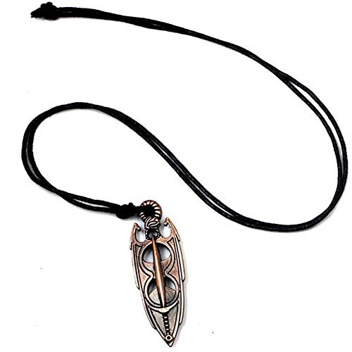 Meetcute The Elder Scrolls 5 Game Around Necklace Pendant Amulet Akatosh For Men/Women2 #TOP1