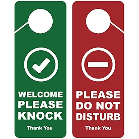 Business Design Do Not Disturb Door Hanger Sign, 2 Pack, Double Sided, Ideal for Offices, Online Meetings and Sessions, Online Classes, Home Offices Cover