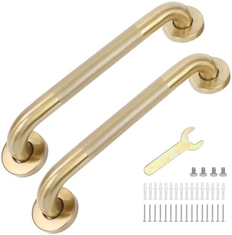 2X Stainless Steel Grab Bars Bathroom Safety Handicap Shower Tub Handle Supports