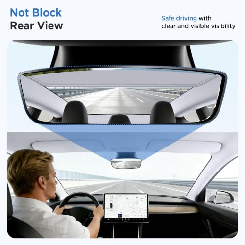 Image of 2026 Upgrade Sunshade Roof for Tesla Model 3 Accessories 2026-2022 | [No-Gap /Sag-Free] Heat Insulation Glass Roof Sunshade Sunroof for Tesla Model 3 Highland 2026 2025 2024 202 2022 Black