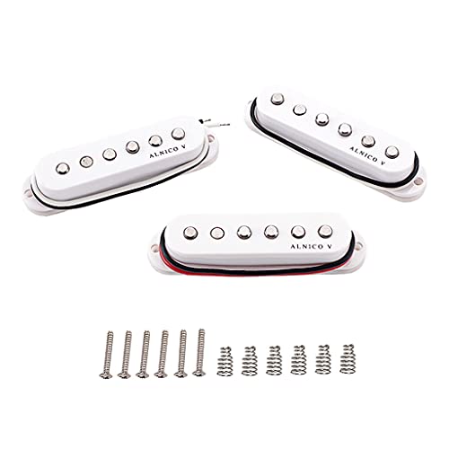 Micros de guitare électrique passifs couleur crème pour configuration SSS