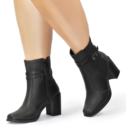 Bota Feminina Cano Curto preto35