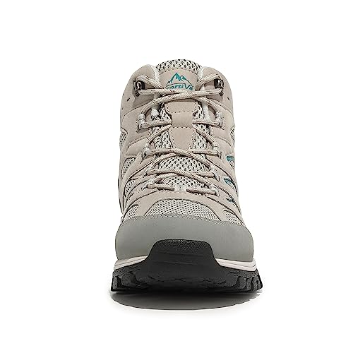 NORTIV 8 Women's Lightweight Ankle Hiking Boots Backpacking,Light Grey,7.5 by NORTIV 8 - Used condition - Image 8