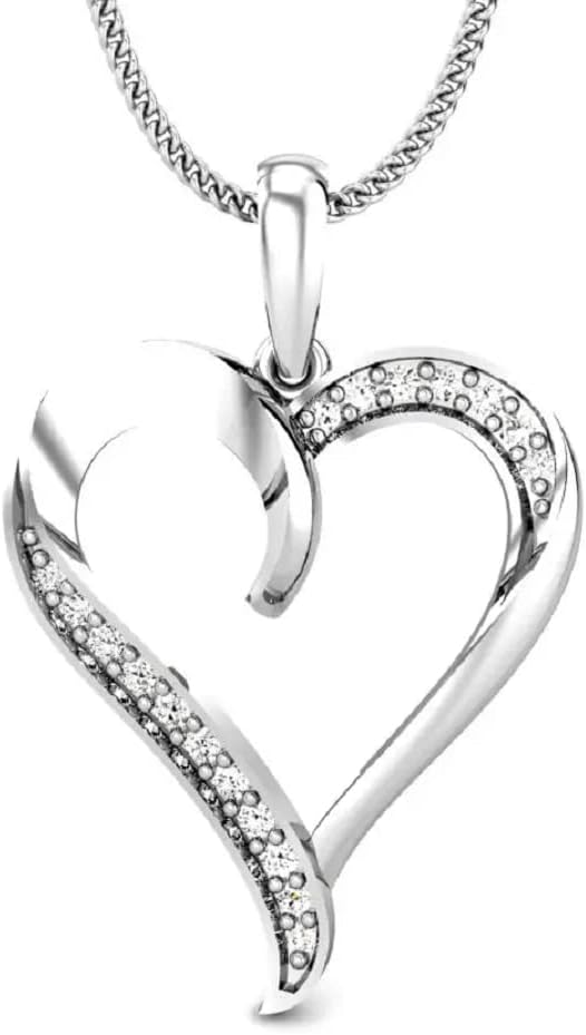 1 CT Round Colorless Moissanite Engagement Pendant, Wedding Bridal Pendant, Eternity Sterling Silver Solid Diamond Solitaire -Prong Anniversary Promise Gift for Her