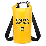 🔝【MOCHILA TOTALMENTE IMPERMEABLE, mantenga sus artículos limpios en seco】Nuestra bolsa impermeable puede proteger sus valiosos artículos de la lluvia, la nieve, la suciedad, el polvo o la arena. La lona de PVC 500D y la tecnología de soldadura de alta frecuencia garantizan una bolsa completamente impermeable.