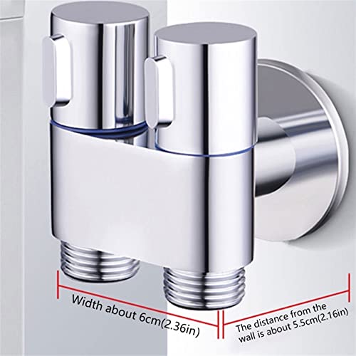 Vanne d'angle en cuivre G1/2 finition plating haut de gamme pour l'alimentation de chauffe-eau - 3