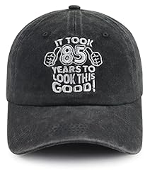 85th Birthday Embroidered Black