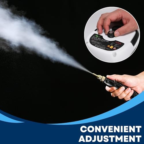 High Temperature Pressurized Steam Cleaner 2500W Handheld High Pressure Steam Cleaning Machine Portable 110V 1000ml Tank for Kitchen Toilet Car (white)