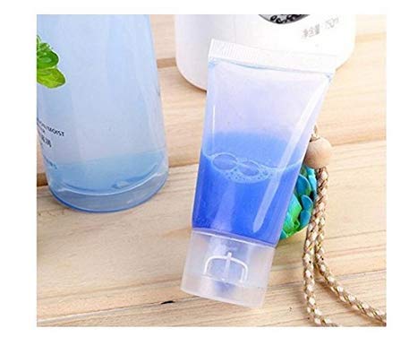 Miniatura 5 de 10 botellas de plástico vacías rellenables de tubos suaves para apretar, botella con tapa abatible, crema cosmética, loción, champú, recipientes de