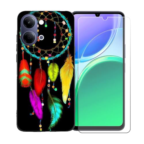 BMPNLSZ �K�p Vivo Y11d 4G+HD�����K���X�ɓK�����ėpTPU�ی�J�o�[�A�V���J�Q���V�F���o���p�[�ی�o�b�N�V�F��-�K�p Vivo Y11d 4G�ɓK����9�d�x�X�N���b�`�h�~�X�N���[���ی�J�o�[ BST2