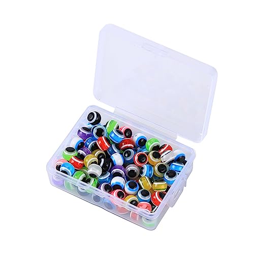 ZIRANU 100x Mixed Colors Fish Eyes Beads Fishing Line Beads Floating Balls Stopper Beads Fishing Baits Eggs Bead 5/6/8/10/12mm
