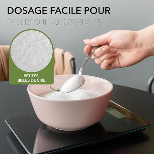 Cire pour fabriquer des bougies BwLights 100% paraffine blanche en granulés de différentes tailles