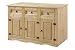 Produktbild SAM Sideboard Santa Fe, Kiefernholz, Mexico-Möbel, Anrichte mit 3 Türen 3 Schubladen, gewachst, gebeizt, Schwarze Metallgriffe