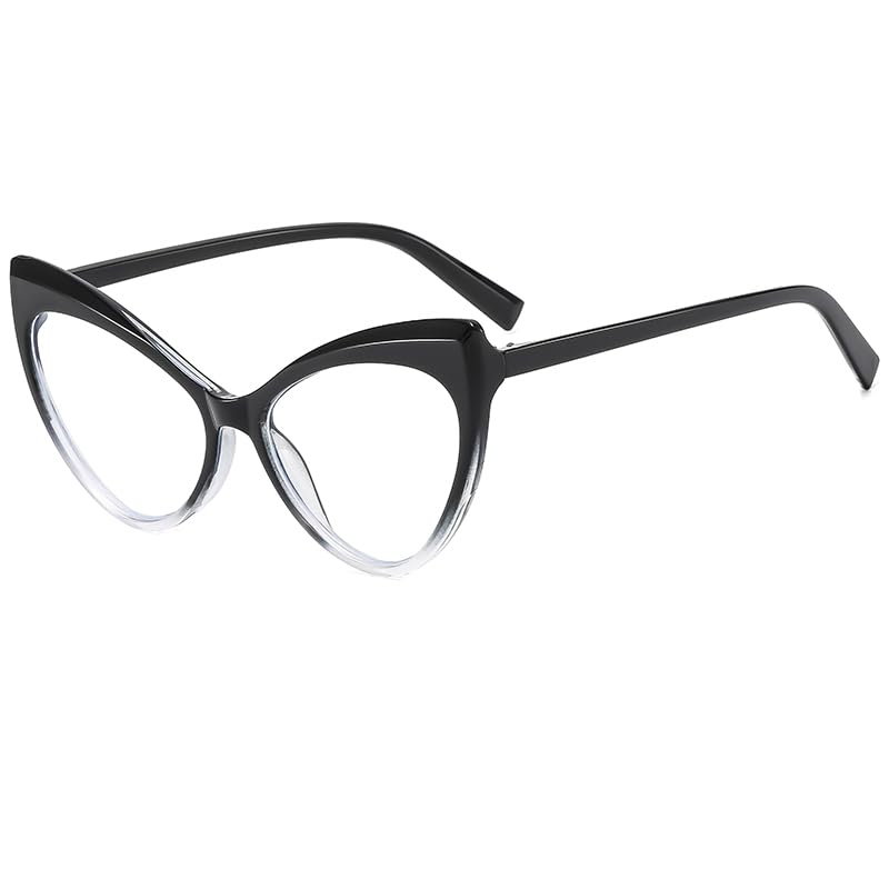 YAMEIZE Blue Light Blocking Glasses for Women - Men Retro Cat Eye Anti Eye Strain Eyeglasses Computer Gaming