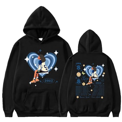 Sweat à capuche SZA vêtement mode hip hop sweat noir taille S