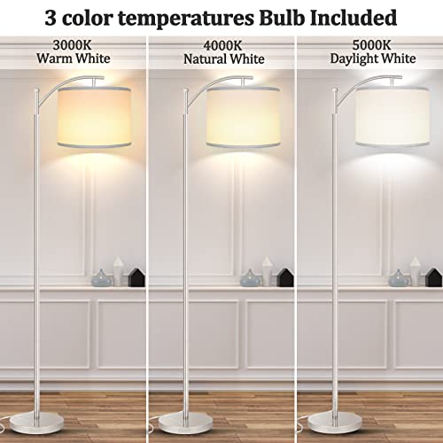 image for ROTTOGOON Floor Lamp for Living Room, LED Standing Lamp with White Lam