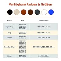 Amazon Basics Mikrofaser Spannbettlaken, 100% Polyester, Weich und Atmungsaktiv, 180cm x 200cm x 30cm, Schwarz – Ansicht 4