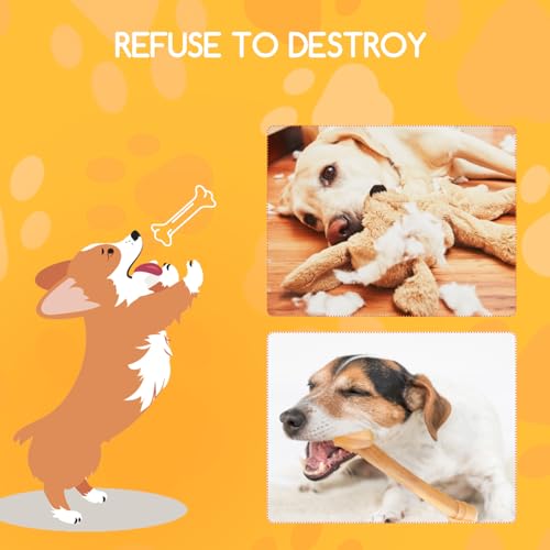 Nobleza 100% Natur Kauknochen Hundeknochen Speziell, aus Gepresster Rinderhaut, Geknotete Kauknochen für Mittelgroße und Große Hunde, 1 Stück 30 cm / 180g, Qualitätskauartikel ohne Chemie