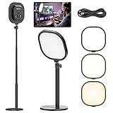 ULANZI Key Light Luce video LED Luce video USB Altezza 50-99,5 cm regolabile, 3200-5600K CRI...