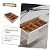 NUOBESTY Wooden Cube Storage Organizer Cash Holding Box Cubby Storage Bins for Desktop Supermarket Change Container