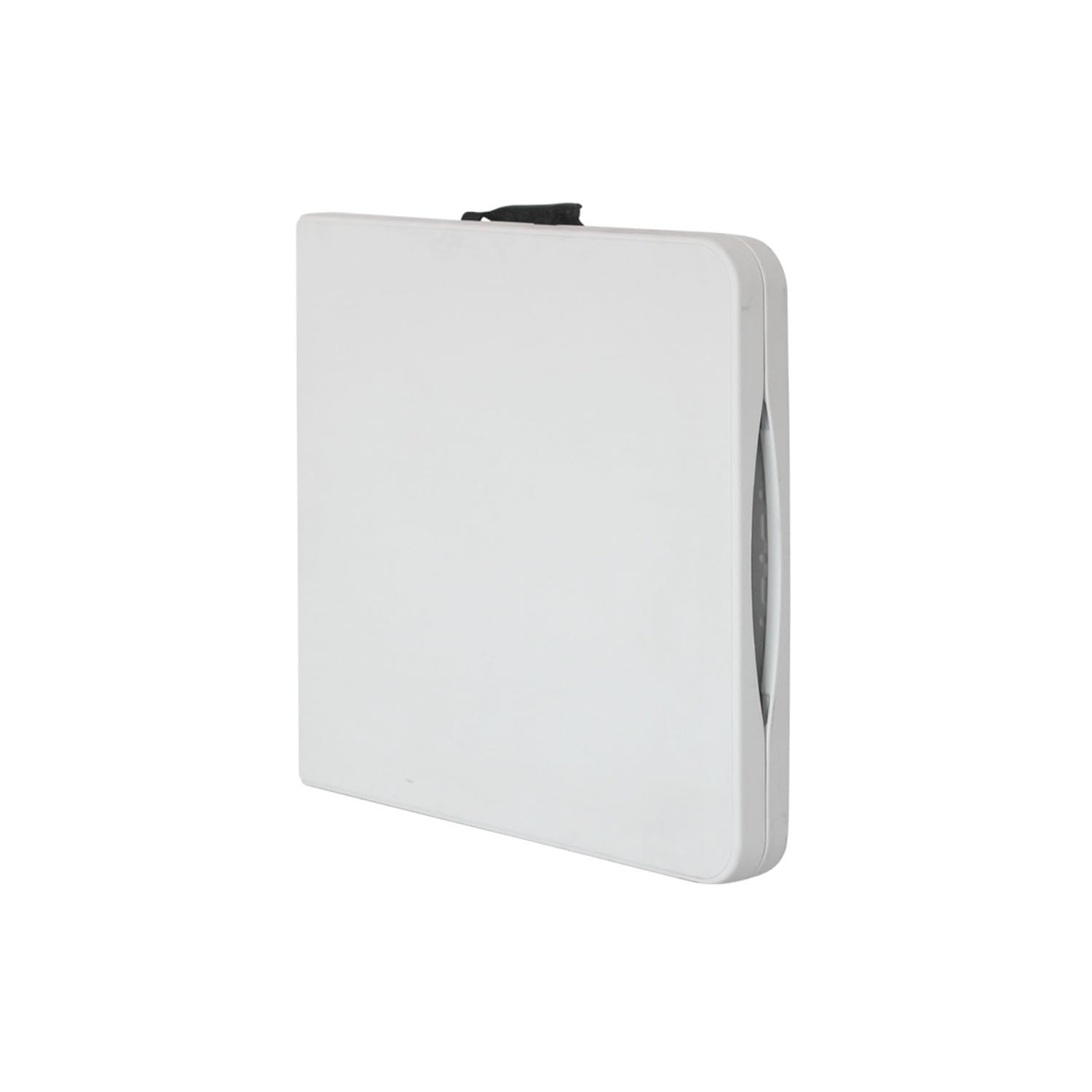 THINIA HOME - Mesa Plegable Portátil para Camping 122cm, Resina, Uso Interior y Exterior, Jardín, Terraza, Eventos y Celebraciones, Catering, Diseño Maleta, Asa de Transporte, Ligera, Blanco