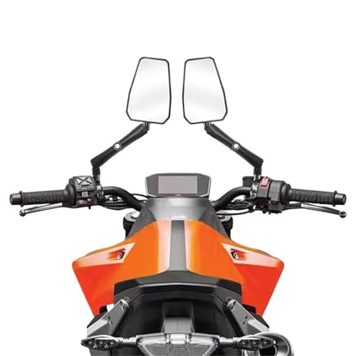 Espejos laterales para motocicletas universales con rosca M10 y espejo retrovisor ajustable 3