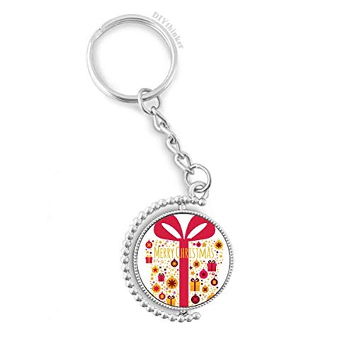 Porte-clés rotatif de Noël DIYthinker multicolore pour vos clés de maison