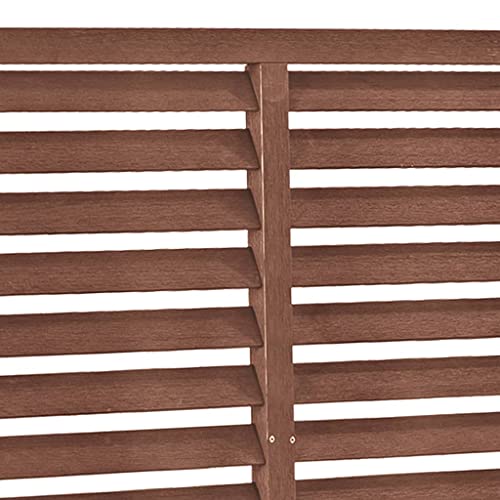 Lattenzaun Paneel, Grenzzaun Garteneinfassung Zaun Terrassenzaun Lamellenzaun WPC 170x170 cm Braun – Bild 5