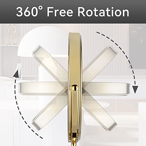 Espelho giratório para mesa DOWRY de 20 cm com luz LED 10 x /7 x /3 x ampliação, Dowry2202J com acab