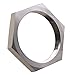 DERNORD Cast Pipe Fitting Stainless Steel 304 Hex Locknut 2 Inch NPT Female