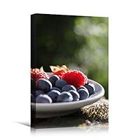 Canvas Wall Art Dessert Farmhouse/Country Food Fun Kitchen Multicolor Photography Spices - 12x18 inches