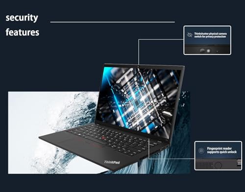 Image of Lenovo ThinkPad T14 Business Laptop (14 inch FHD+ Touchscreen, AMD Ryzen 5 PRO 6650U (>Intel i7-1165G7), 16GB RAM, 512GB SSD), Backlit, Fingerprint, 1080p Webcam, Wi-Fi 6E, IST HUB, Win 11 Pro