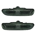 DM Autoteile 136914 Seitenblinker Blinker Satz Schwarz Smoke kompatibel für BMW 3er (E46) alle Modelle