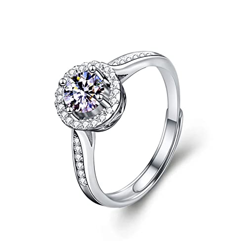 Bague réglable en argent moissanite : la taille parfaite sans tracas