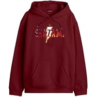 DC Comics - Sudadera con Capucha para Hombre, Granate, S