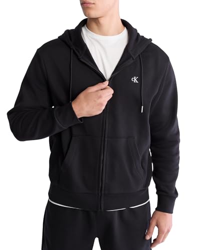 Calvin Klein Men's Relaxed Fit Archive Logo Fleece Full Zip Hoodie3