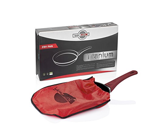 SAFLON Titanium Nonstick 11-Inch Fry Pan, 4mm Forged Aluminum with PFOA Free Scratch-Resistant Coating from England, Dishwasher Safe