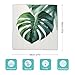Ouyniei Watercolor Monstera Leaf Head Scarves for Women, Square Bandanas Neck Scarf Shawl for Aldult, Hair Scarves Lightweight Hair Wrapping for Sleeping 27in, Fashion Accessories
