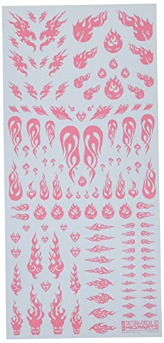 ハイキューパーツ タトゥーデカール03 ファイア タトゥーピンク 1枚入り プラモデル用デカール TTD-03-PIN