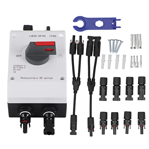 Solar System Solar Combiner Box Photovoltaic DC Isolator Switch IP66 1500V 32A 4P(2 in 1)