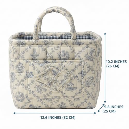 Panier à linge matelassé bleu pliable et grand format pour la maison - 4