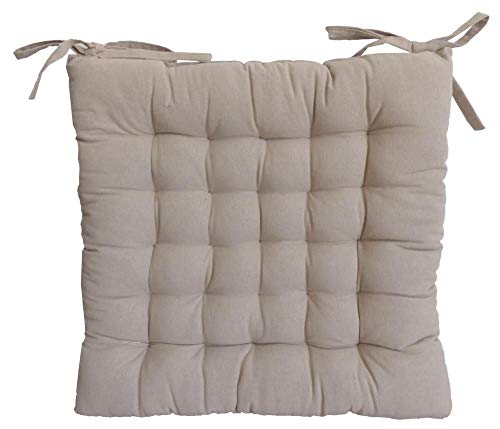 Galette de chaise 40x40x4 Taupe Clair